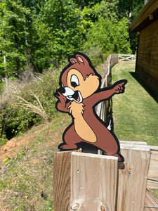 Chip & Dale - Chipmunk Character Yard Decor - FREE SHIPPING