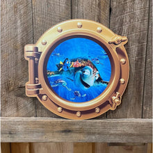 Load image into Gallery viewer, Porthole Window Character Decor | Any Door, Any Wall | 12&quot;, 14&quot;, or 18&quot;
