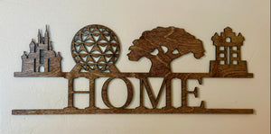 WDW Park Icons - Personalized Laser Cut Baltic Birch Wood - FREE Shipping