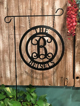 Load image into Gallery viewer, Monogram, Name &amp; Established Date/Address Decor - Personalized 12&quot; &amp; 14&quot; Circle - Yard/Garden Decor

