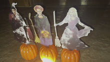 Load and play video in Gallery viewer, Hocus Pocus Witches - Sanderson Sisters Halloween Yard + Spooky Shadow Decor
