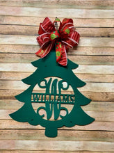 Load image into Gallery viewer, Christmas Tree Monogram Initial + Last Name Decor - 24&quot;
