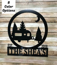 Load image into Gallery viewer, Camping Decor - Est Date Personalized Campsite Signs - Camping Gift Ideas - 24&quot;x18&quot; Custom Decor
