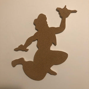 Aladdin-Inspired Silhouette Profile Cork Disney Pin Boards