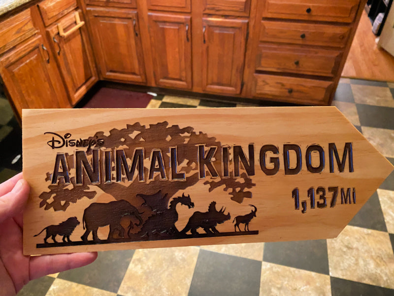 Your Miles to Animal Kingdom Personalized Sign - SPECIAL EDITION