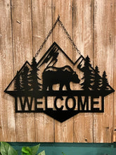 Load image into Gallery viewer, Bear Mountain Personalized Decor - 24&quot; Wall or Door Decor - Free Shipping
