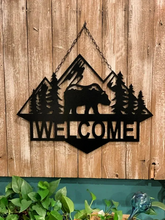 Load image into Gallery viewer, Bear Mountain Personalized Decor - 24&quot; Wall or Door Decor - Free Shipping
