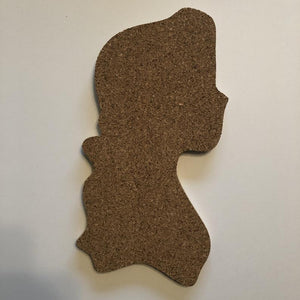 Beauty and The Beast Disney-Inspired Silhouette Profile Cork Pin Boards