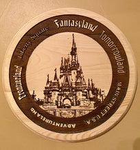 Load image into Gallery viewer, WDW Castle Celebration Sign with Lands around the Kingdom
