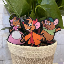 Load image into Gallery viewer, Cinderella Mice  - Disney Garden, Landscaping, or Potted Plant Decor - Jaq, Gus, Suzy
