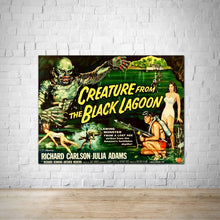 Load image into Gallery viewer, Creature from the Black Lagoon Vintage Wall Print
