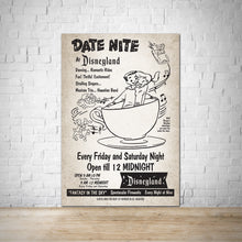Load image into Gallery viewer, Date Night Vintage Disneyland Advertisement Poster
