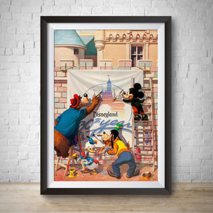 Disneyland's 30th Anniversary Attraction Wall Print