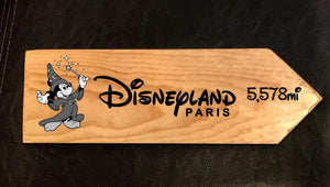 Your Miles to Disneyland Paris Personalized Sign