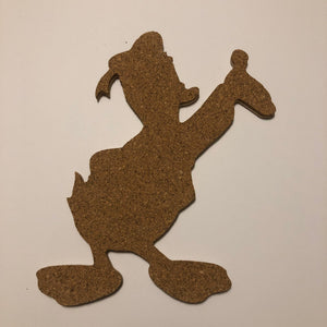 Donald Duck-Inspired Cork Pin Board