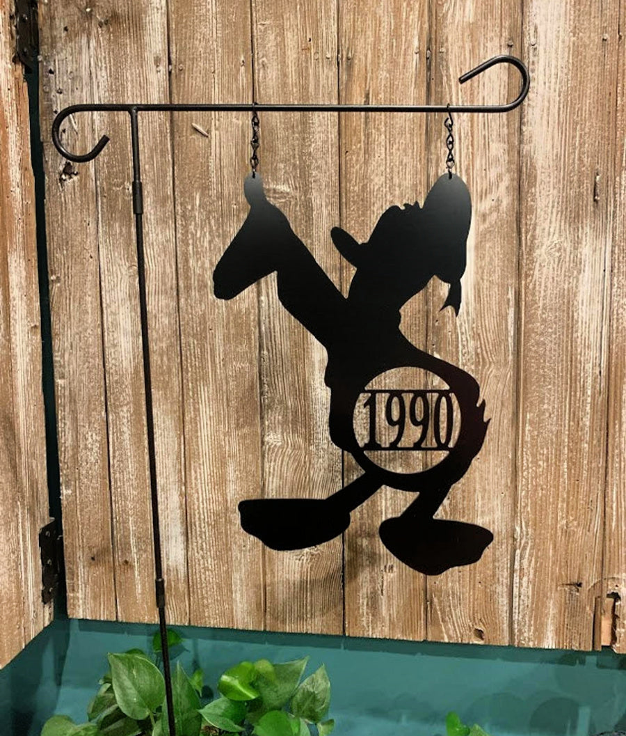 Your Duck - Custom Donald Duck-Inspired ADDRESS # or MONOGRAM Silhouette Yard/Garden Decor