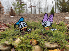Load image into Gallery viewer, Donald &amp; Daisy Peeking Disney-Inspired Decor - FREE Shipping - Garden, Landscaping, or Potted Plants
