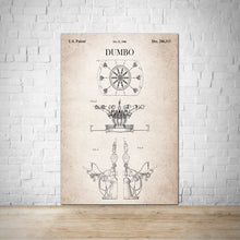 Load image into Gallery viewer, Dumbo Patent Disneyland Vintage Wall Print Art
