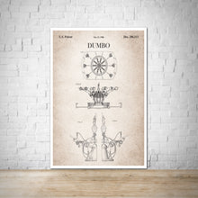 Load image into Gallery viewer, Dumbo Patent Disneyland Vintage Wall Print Art
