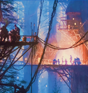 Endor Star Wars Travel Poster - Vintage Attraction Poster