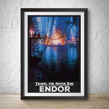 Load image into Gallery viewer, Endor Star Wars Travel Poster - Vintage Attraction Poster
