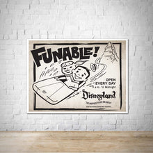 Load image into Gallery viewer, Funable Vintage Disneyland Advertisement Poster
