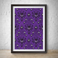 Load image into Gallery viewer, Haunted Mansion Vertical Wallpaper - Wall Print
