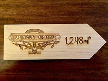 Load image into Gallery viewer, Your Miles to Jungle Cruise Personalized Sign
