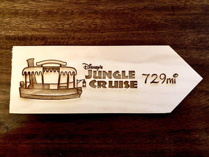 Your Miles to Jungle Cruise Personalized Sign