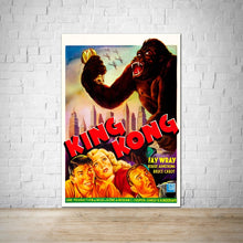 Load image into Gallery viewer, King Kong Movie Poster Print 1933 - Vintage Wall Art
