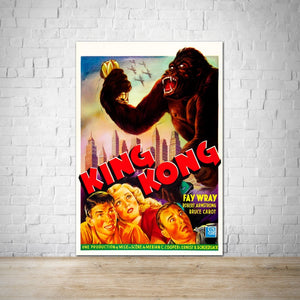 King Kong Movie Poster Print 1933 - Vintage Wall Art