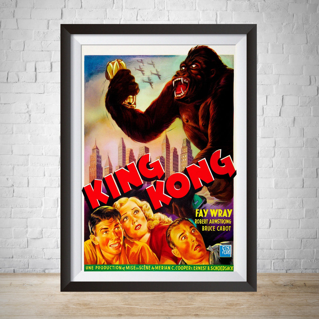 King Kong Movie Poster Print 1933 - Vintage Wall Art
