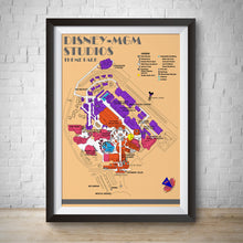 Load image into Gallery viewer, Classic MGM Studios Theme Park Map - Wall Print
