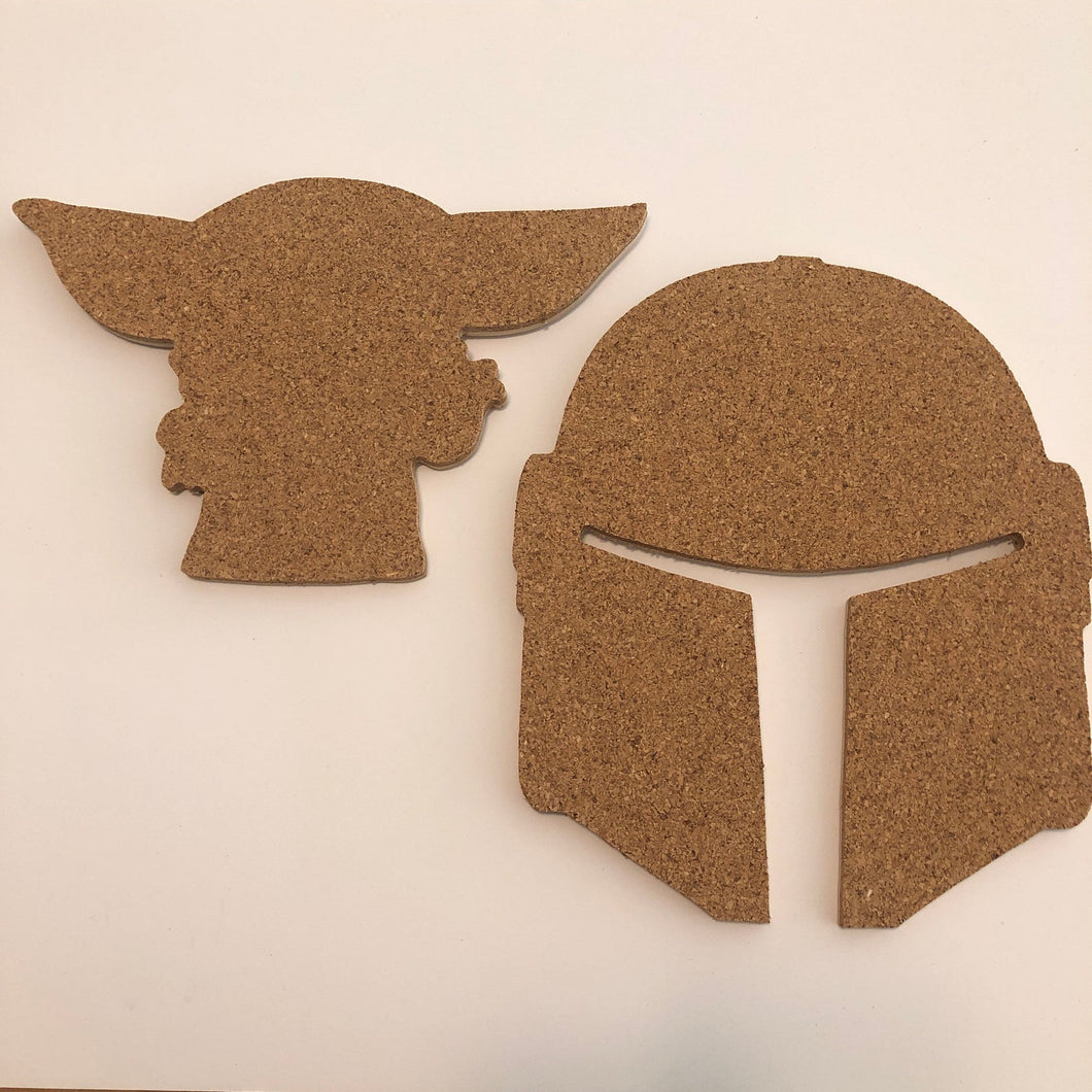 Mandalorian and the Child-inspired Cork Pin Board