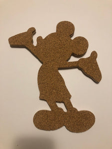 Two Mickey Mouse-Inspired Profile Cork Pin Boards