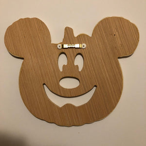 Mickey Pumpkin Inspired Silhouette Profile Cork Pin Boards