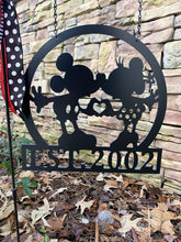 Load image into Gallery viewer, Mr Mouse, Miss Mouse - Inspired Love + Established Date - 14&quot; Yard/Garden Flag Decor
