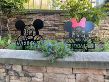Load image into Gallery viewer, Mr Mouse &amp; Miss Mouse - Inspired Mouse Peeking Decor + CUSTOM WORDING - FREE SHIPPING
