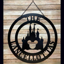 Load image into Gallery viewer, Mickey&#39;s Castle Home - 14&quot;, 18&quot; or 24&quot; Personalized Yard / Garden / Wall / Door Decor
