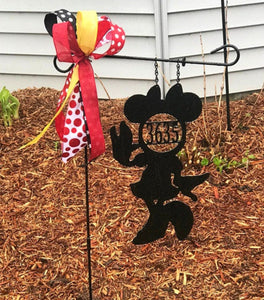 Miss Mouse - Custom-Inspired ADDRESS # Yard/Garden Flag