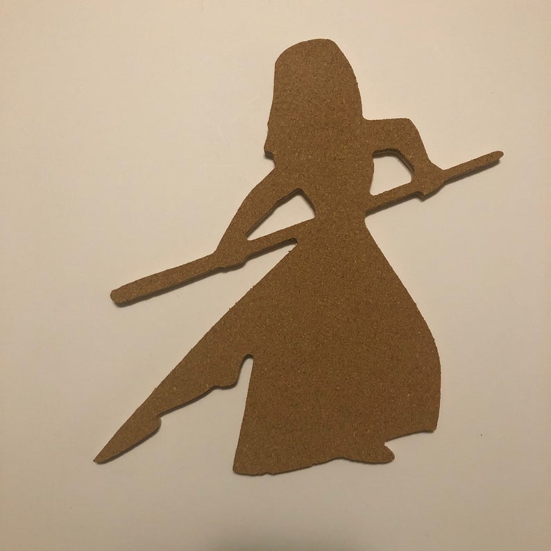 Mulan-Inspired Silhouette Profile Cork Pin Boards