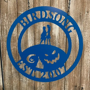 Nightmare Before Christmas Inspired Personalized Yard/Garden Sign - 14"