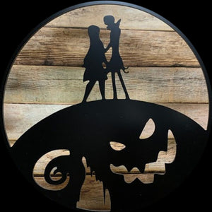 Nightmare Before Christmas Inspired Personalized Yard/Garden Sign - 14"