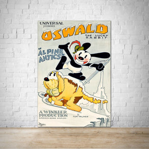 Oswald the Lucky Rabbit 1929 Vintage Poster Print