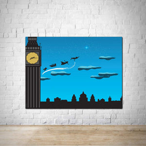 Peter Pan/Tinkerbell - Minimalist Style Wall Print