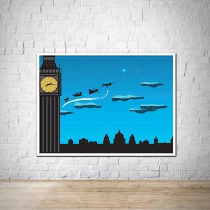 Peter Pan/Tinkerbell - Minimalist Style Wall Print