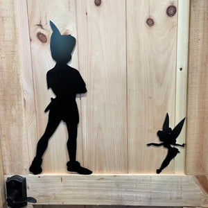 Peter Pan & Tinkerbell Vacation Room Window Shadow Signs or Nursery Decor