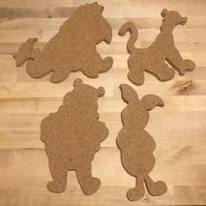 Pooh and Company-Inspired Cork Pin Boards