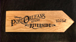 Your Miles to Disney's Port Orleans Riverside Personalized Sign