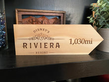 Load image into Gallery viewer, Your Miles to Disney&#39;s Riviera Resort Personalized Sign
